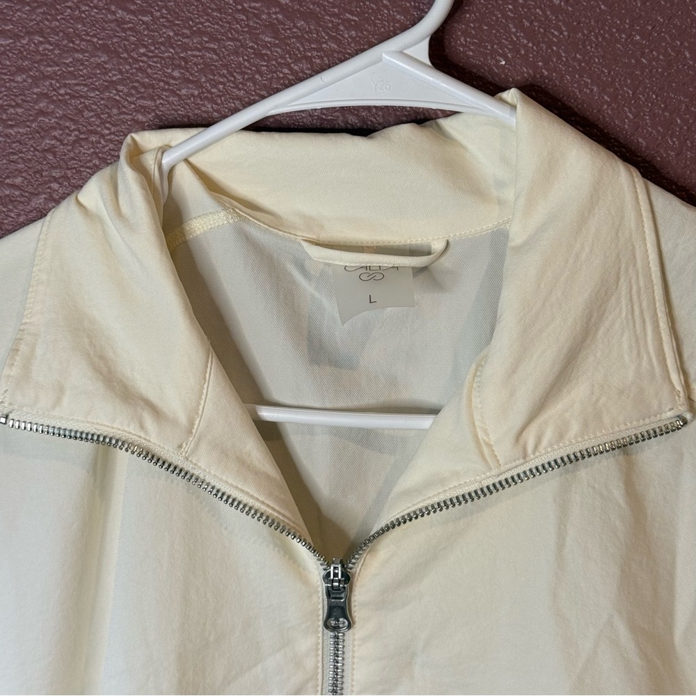 CALIA Women’s Large Thin Bomber Cream Jacket - Picture 2 of 7